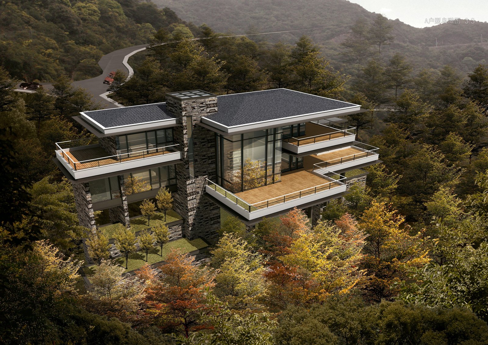 鸟瞰图 Scaled